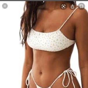 Coral birdie bandaeu and bottoms la Hana swim